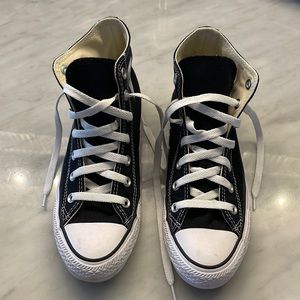 Black converse. Womens size 7.5